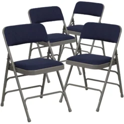 Flash Furniture 4 Pack HERCULES Series Curved Triple Braced & Double Hinged Upholstered Metal Folding Chair 30 Flash Furniture 4 Pack HERCULES Series Curved Triple Braced & Double Hinged Upholstered Metal Folding Chair -HOMCOM Store GUEST c09d61fd 7e21 4d0c 8c50 869b626b429a