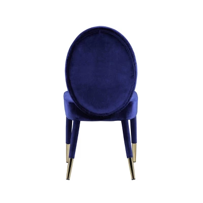 Set Of 2 Jerett Dining Chair Navy - Chic Home Design 5 Set Of 2 Jerett Dining Chair Navy - Chic Home Design - Image 3