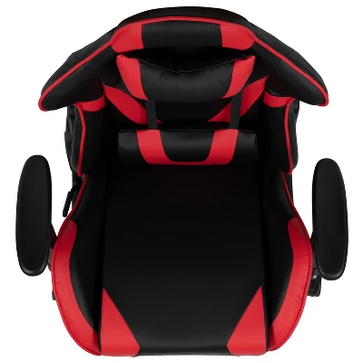 Flash Furniture X20 Gaming Chair Racing Office Ergonomic Computer PC Adjustable Swivel Chair With Fully Reclining Back In Red LeatherSoft 10 Flash Furniture X20 Gaming Chair Racing Office Ergonomic Computer PC Adjustable Swivel Chair With Fully Reclining Back In Red LeatherSoft - Image 8