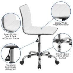 Flash Furniture 48" Wide Black Electric Height Adjustable Standing Desk With Designer Armless White Ribbed Swivel Task Office Chair -HOMCOM Store GUEST c1e3b465 8066 4dc1 b701 baa01b5a223e