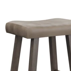 26" Saddle Wood Backless Counter Height Barstool Rustic Gray - Hillsdale Furniture -HOMCOM Store GUEST c26b7326 77f1 4cf2 827d 3284e00ee799