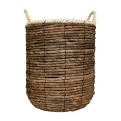 Set Of 2 Wrapped Rim Baskets Banana Leaf, Corn Husk & Metal - Foreside Home & Garden 9 Set Of 2 Wrapped Rim Baskets Banana Leaf, Corn Husk & Metal - Foreside Home & Garden -HOMCOM Store GUEST c2d37b9e c49f 4586 a0ff b4ee6a2ce4e3