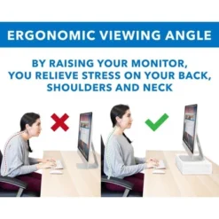 Mount-It! Mesh Computer Monitor Stand Riser | Desk Organizer With 2 Pullout Storage Drawers For Desktop, Laptop, Printer Accessories & Office Supplies -HOMCOM Store GUEST c3d54300 6699 4f7d b4cf 9ce6776e6466