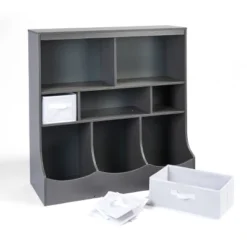 Badger Basket Combo Bin Storage Unit With 3 Baskets Charcoal 12 Badger Basket Combo Bin Storage Unit With 3 Baskets Charcoal -HOMCOM Store GUEST c3ea5a30 3303 4c6e 8af6 bfe7ab1680f3