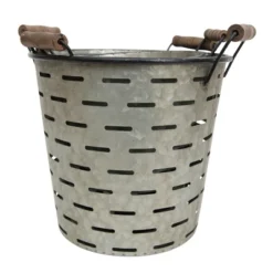 Set Of 3 Galvanized Metal & Wood Baskets - Foreside Home & Garden 11 Set Of 3 Galvanized Metal & Wood Baskets - Foreside Home & Garden -HOMCOM Store GUEST c64819c5 7328 4dde b571 ece830d96f53