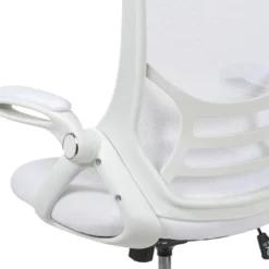 Emma And Oliver High Back White Mesh Ergonomic Office Chair With White Frame And Flip-up Arms -HOMCOM Store GUEST c6ab7926 1cb7 4930 9518 72ba542f4e0a