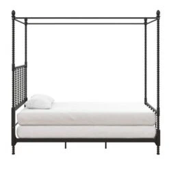 Emilia Metal Canopy Bed - Room & Joy -HOMCOM Store GUEST c77bc300 b27a 480d b686 bcf4e17962b6