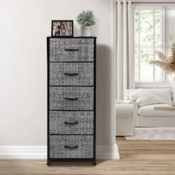 Sorbus Drawer Shelf For Bedroom Home Gray