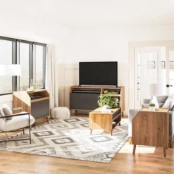 Magnolia End Table Walnut/Black - Novogratz -HOMCOM Store GUEST c9706214 97ea 4600 909b 93e84d589f54