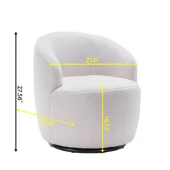Set Of 2 Fannie 25.60'' Wide Small Size Boucle Upholstered 360° Swivel Barrel Chair-The Pop Maison 26 Set Of 2 Fannie 25.60'' Wide Small Size Boucle Upholstered 360° Swivel Barrel Chair-The Pop Maison -HOMCOM Store GUEST c9710999 0f2a 47b4 8581 3f076e632efc