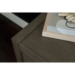 Alix Wood 2 Drawer Nightstand Gray Stone - Abbyson Living -HOMCOM Store GUEST c9a41744 2f78 4326 b1ce 87d1eb5a48dd