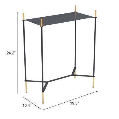 Aspen Side Table Gold/Black - ZM Home 8 Aspen Side Table Gold/Black - ZM Home - Image 6