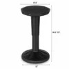 Costway Wobble Chair Height Adjustable Active Learning Stool Sitting Home Office Black -HOMCOM Store GUEST ca25576a e3e6 4043 a1ab cfd369ac4456