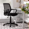 Costway Height Adjustable Mid-Back Mesh Chair Executive Chair W/ Lumbar Support -HOMCOM Store GUEST ca6758f9 df7d 4f2a b0d7 78c9ff67468d