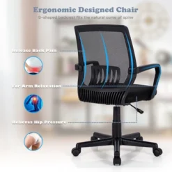 Costway Height Adjustable Mid-Back Mesh Chair Executive Chair W/ Lumbar Support 15 Costway Height Adjustable Mid-Back Mesh Chair Executive Chair W/ Lumbar Support -HOMCOM Store GUEST cada2f84 1bbb 4adc 9c03 df6e68790c72
