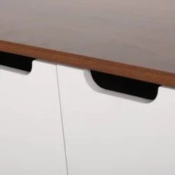 Pickfair Mid-Century Modern 2 Door Cabinet Walnut/White - Christopher Knight Home 9 Pickfair Mid-Century Modern 2 Door Cabinet Walnut/White - Christopher Knight Home -HOMCOM Store GUEST caee0aec 9613 4c59 a656 af6ee7f6963f