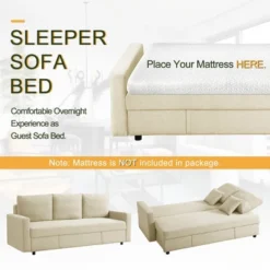 Creath Convertible Sectional Sofas, 3 Seat Couch-The Pop Home -HOMCOM Store GUEST cbd721d3 1158 4ad2 8745 a78d65d1a33e