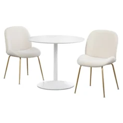 3pc Shaun Modern Dining Set - Lifestorey -HOMCOM Store GUEST cbe5e3f4 1bdb 41d8 a966 e615fb545b39