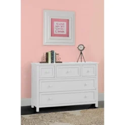 Schoolhouse 4.0 Wood Dresser With 5 Drawers White - Hillsdale Furniture