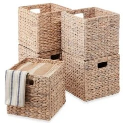 Best Choice Products 12x12in Hyacinth Baskets, Set Of 5 Multipurpose Collapsible Organizers W/ Inserts 22 Best Choice Products 12x12in Hyacinth Baskets, Set Of 5 Multipurpose Collapsible Organizers W/ Inserts -HOMCOM Store GUEST ce77239f f99e 4231 b0df c1f4b5e2ad68