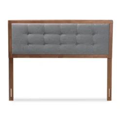 Sarine Walnut Finished Wood Headboard - Baxton Studio -HOMCOM Store GUEST ce97e0f6 46cb 4b83 91fd b734f2aefbff