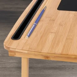 BirdRock Home Curved Lap Tray With Storage Drawer & Mouse Pad - Natural -HOMCOM Store GUEST cf19fd62 7bc5 42da 85ee e5f526019565