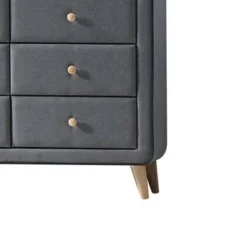 43" Valda Dresser Light Gray Fabric - Acme Furniture