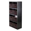 40.08" 9pc Timothy Set Storage Shelf 4X2 With Baskets Black - Winsome 2 40.08" 9pc Timothy Set Storage Shelf 4X2 With Baskets Black - Winsome -HOMCOM Store GUEST d088d2cc 9799 4699 b100 9cf9c1386ed3