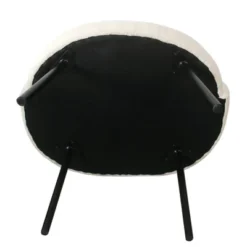 Modern Sherpa Accent Chair Cream - HomePop -HOMCOM Store GUEST d33b6543 7bdb 4941 bd16 16b599a79fb7