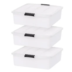 IRIS USA Plastic Under Bed Storage Containers -HOMCOM Store GUEST d3880a1f 41a0 4a58 a1ea e14dedabcb87
