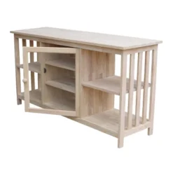 Mission TV Stand For TVs Up To 62" Light Brown - International Concepts -HOMCOM Store GUEST d38f31c5 9ec6 4321 b753 578cd0e32352