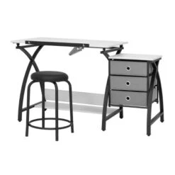 Comet Plus Drawing Table And Stool Set - Studio Designs 13 Comet Plus Drawing Table And Stool Set - Studio Designs -HOMCOM Store GUEST d4ac22bf 7c13 45f8 9a09 f5d650af704c