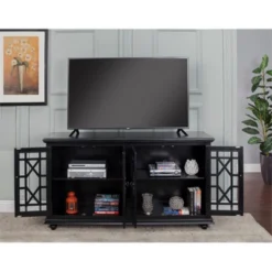 Cassandra 63" TV Stand Antique Black - Martin Svensson Home -HOMCOM Store GUEST d5141a92 a694 4f79 b658 400441bff9ca