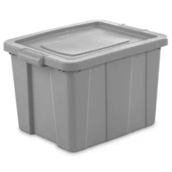 Sterilite Tuff1 18 Gallon Plastic Storage Tote Container Bin With Lid