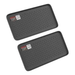 Fleming Supply All-Weather Large Plastic Boot Tray For Indoor And Outdoor Use – Set Of 2, Black -HOMCOM Store GUEST d6a2b17a 6b66 451b 9107 ff0806b457f9