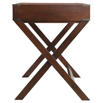 Kenton Wood Writing Desk With Drawers - Inspire Q 6 Kenton Wood Writing Desk With Drawers - Inspire Q - Image 4