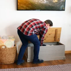 Sunnydaze Decor Sunnydaze Indoor Trunk With Handles - Solid Pine Construction - 39.5" W -HOMCOM Store GUEST d6e78814 ff65 4a63 b2d5 168ddd756a7c