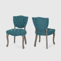 Set Of 2 Crosswind Tufted Dining Chair - Christopher Knight Home -HOMCOM Store GUEST d71453d0 5381 4a2d a20e a73ab614ee5e