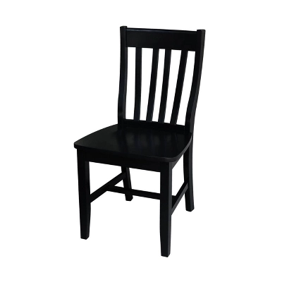 Set Of 5 42" Dual Table With 4 Schoolhouse Chairs Dining Sets Black - International Concepts 8 Set Of 5 42" Dual Table With 4 Schoolhouse Chairs Dining Sets Black - International Concepts - Image 6