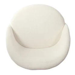 Modern Sherpa Accent Chair Cream - HomePop -HOMCOM Store GUEST d7debbd5 6f9e 4107 8cb0 aee5a3b02ad4