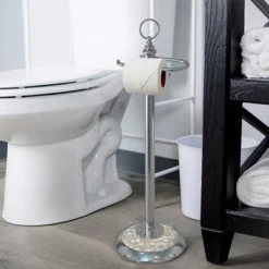 Freestanding Toilet Tissue Holder Chrome/MOP - Nu Steel 7 Freestanding Toilet Tissue Holder Chrome/MOP - Nu Steel -HOMCOM Store GUEST d7fd1667 9293 4e8c 8556 5b5bffa96f02