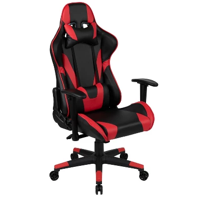 Emma And Oliver Racing Gaming Ergonomic Chair With Fully Reclining Back In Red LeatherSoft 16 Emma And Oliver Racing Gaming Ergonomic Chair With Fully Reclining Back In Red LeatherSoft - Image 14