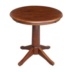 30" Nick Round Top Pedestal Table Espresso - International Concepts 12 30" Nick Round Top Pedestal Table Espresso - International Concepts -HOMCOM Store GUEST da6769b0 1e0f 40ca 9536 bd68b643fb2f