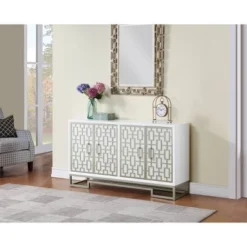 Snowy 4 Door Credenza White - Treasure Trove Accents 8 Snowy 4 Door Credenza White - Treasure Trove Accents -HOMCOM Store GUEST dac811ab 8f8a 48ed a33b 2b27b6bf46ad