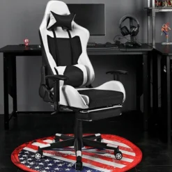 Costway Massage Gaming Chair Reclining Racing Office Computer Chair With Footrest White 12 Costway Massage Gaming Chair Reclining Racing Office Computer Chair With Footrest White -HOMCOM Store GUEST dbaf340c 48b3 40c0 b612 5e142f31f682