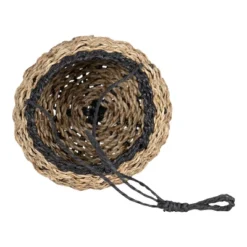 Black Rope & Seagrass Hanging Basket - Foreside Home & Garden -HOMCOM Store GUEST dbc3082f e263 48df 8187 24abff4a0f43