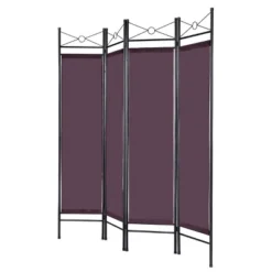 Costway 4 Panel Room Divider Privacy Screen Home Office Fabric Metal Frame -HOMCOM Store GUEST deed82a2 e63b 4e85 a75a 838d7c845cbf