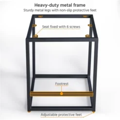 Yaheetech 24" H Backless Upholstered Bar Stools Set Of 2 For Kitchen Counter -HOMCOM Store GUEST def8ab21 e77f 4240 ba2f 4219799c3e1c