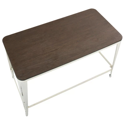 Lumisource Pia Industrial Desk Vintage Cream 5 Lumisource Pia Industrial Desk Vintage Cream - Image 3