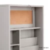 Fold Out Convertible Wall Mount Desk Gray - Aiden Lane